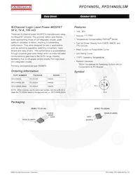 RFP14N05L數據表 頁面 2