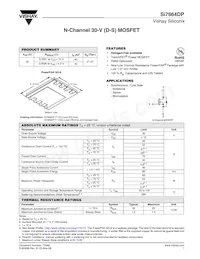 SI7664DP-T1-GE3數據表 封面