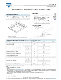 SIS778DN-T1-GE3 Datenblatt Cover