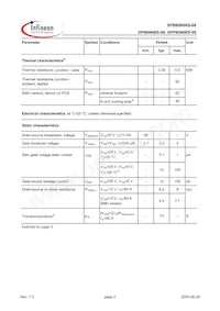 SPP80N06S08AKSA1 Datasheet Pagina 2