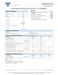 SQD50N04-09H-GE3 Datenblatt Cover