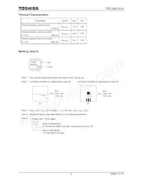 TPCA8016-H(TE12LQM Datasheet Pagina 2