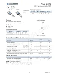 TSM10N60CZ C0 Datasheet Copertura