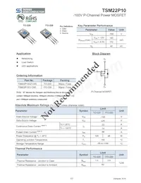 TSM22P10CZ C0G數據表 封面