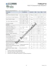 TSM22P10CZ C0G Datasheet Page 2
