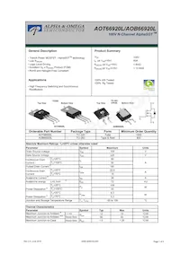 AOB66920L數據表 封面