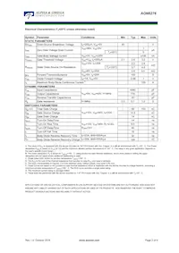 AON6276 Datasheet Page 2