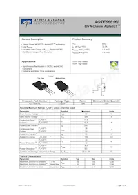 AOTF66616L Datasheet Copertura