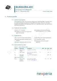 BUK662R4-40C Datasheet Copertura