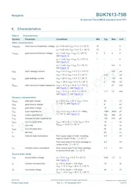 BUK7613-75B Datasheet Pagina 5