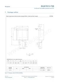 BUK7613-75B數據表 頁面 9