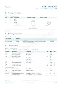 BUK7640-100A Datenblatt Seite 2