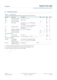 BUK7Y20-30B Datasheet Page 3