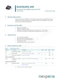 BUK962R6-40E Datenblatt Cover