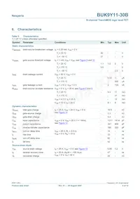 BUK9Y11-30B Datasheet Page 5