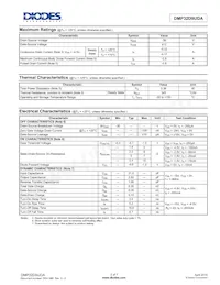 DMP32D9UDA-7B Datasheet Pagina 2