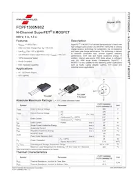 FCPF1300N80ZYD數據表 頁面 2