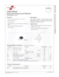 FDB110N15A數據表 頁面 2