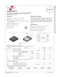 FDMS8027S數據表 頁面 2