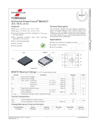 FDMS8820數據表 頁面 2