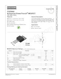 FDP8860 Datasheet Page 2