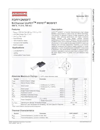 FDPF12N50FT數據表 頁面 2