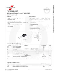 FDPF390N15A數據表 頁面 2