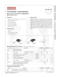 FDPF5N50NZ Datasheet Pagina 2