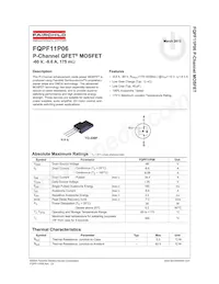 FQPF11P06 Datenblatt Seite 2