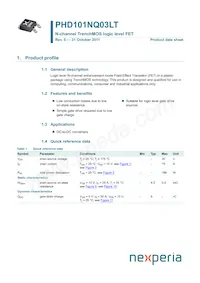 PHD101NQ03LT Datenblatt Cover