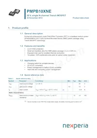 PMPB10XNE Datasheet Copertura