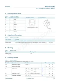 PMPB10XNE Datasheet Pagina 2