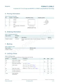 PSMN013-30MLC Datenblatt Seite 2