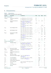 PSMN1R7-30YL數據表 頁面 6