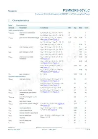 PSMN2R6-30YLC數據表 頁面 6