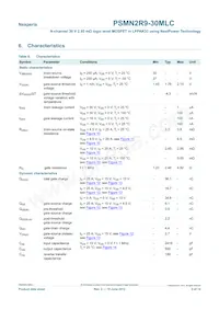 PSMN2R9-30MLC數據表 頁面 5
