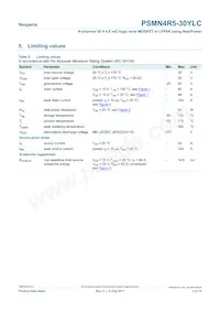 PSMN4R5-30YLC Datasheet Pagina 3
