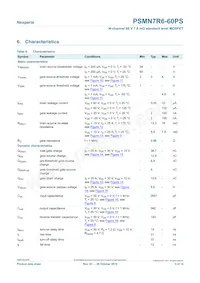 PSMN7R6-60PS Datasheet Page 5