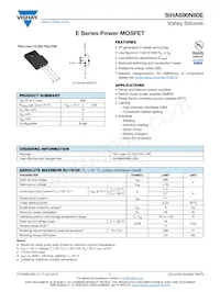 SIHA690N60E-GE3 Datasheet Copertura