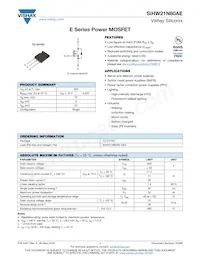 SIHW21N80AE-GE3 Datenblatt Cover