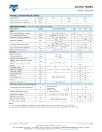 SIHW21N80AE-GE3 Datasheet Pagina 2