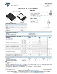 SIR167DP-T1-GE3數據表 封面