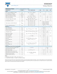 SIR800ADP-T1-RE3 Datasheet Pagina 2