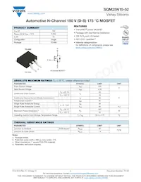 SQM25N15-52_GE3數據表 封面