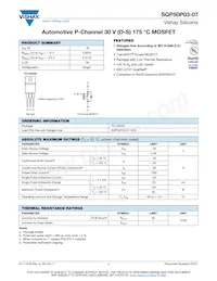 SQP50P03-07_GE3 Datasheet Cover