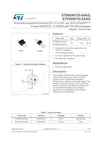 STB80NF55-08AG數據表 封面