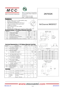 2N7002K-TP Datasheet Cover
