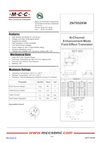2N7002KW-TP Datasheet Copertura