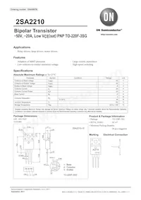 2SA2210 Datasheet Copertura