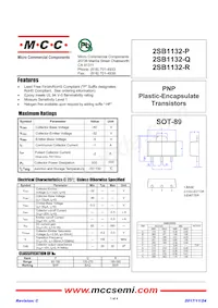 2SB1132-R-TP數據表 封面